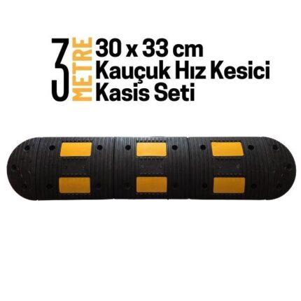3 Metre Kauçuk Hız Kesici Kasis Seti 30x33 cm