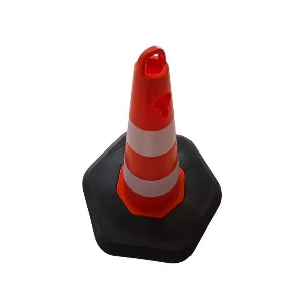 50 cm ağırlıklı trafik konisi turuncu üçgen duba 50 cm ağırlıklı trafik konisi turuncu üçgen duba