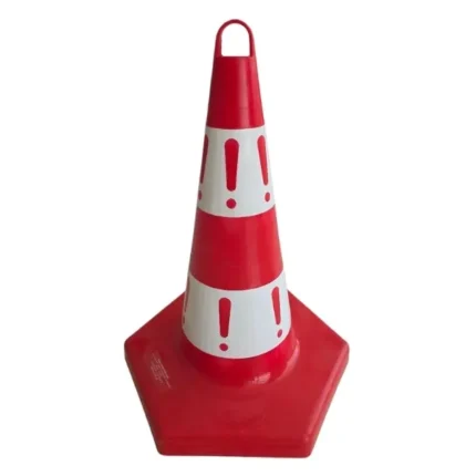 50 cm plastik kırmızı ünlem reklam konisi plastik duba