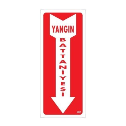 Yangın Battaniyesi Uyarı Levhası