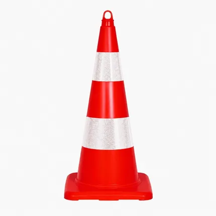90 cm TPE Ekonomik Trafik Konisi Çift Reflektifli
