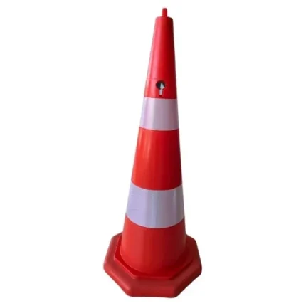 90 cm trafik konisi turuncu üçgen duba