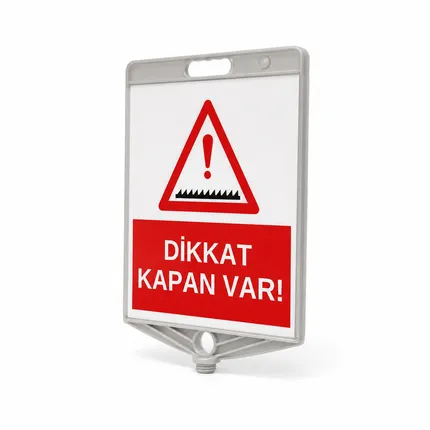 Dikdörtgen Dikkat KapanVar Levhası
