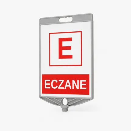 Eczane Levhası Çift Yön Baskı