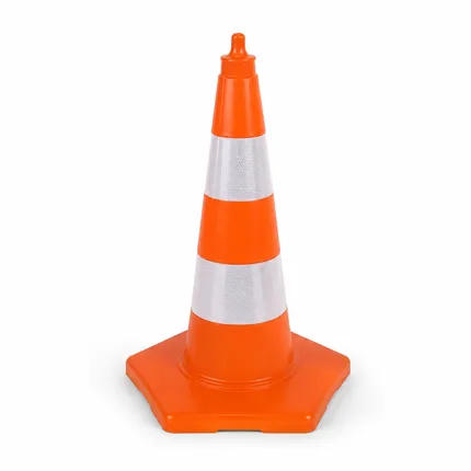 Ekonomik PVC Trafik Konisi 52 cm