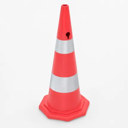 Ekonomik Trafik Konisi Reflektörlü Plastik Duba 70 cm