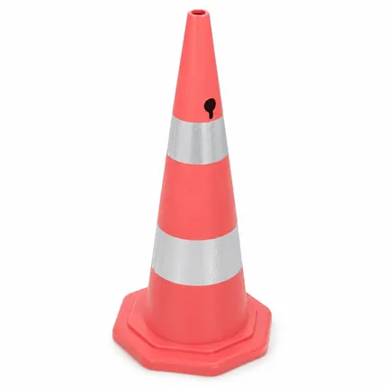 Ekonomik Trafik Konisi Reflektörlü Plastik Duba 90 cm