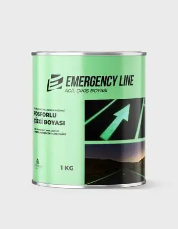 Emergencyline - Soğuk Solvent Bazlı Fosforlu Yol Çizgi Boyası-Acil Çıkış Boyası