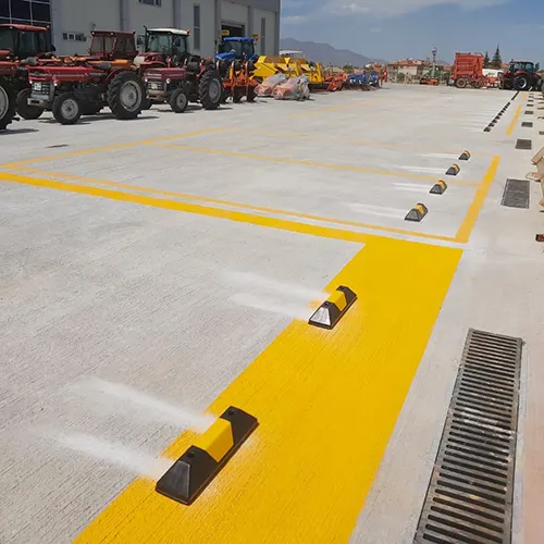 Fabrika ve Fabrika Otopark Çizgisi - Zemin Çizgisi
