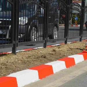 Kaldırım Bordür Boya Uygulaması