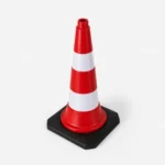 Kauçuk Tabanlı 50 cm Ekonomik Trafik Konisi