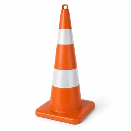 PVC Trafik Konisi Dörtgen 90 cm