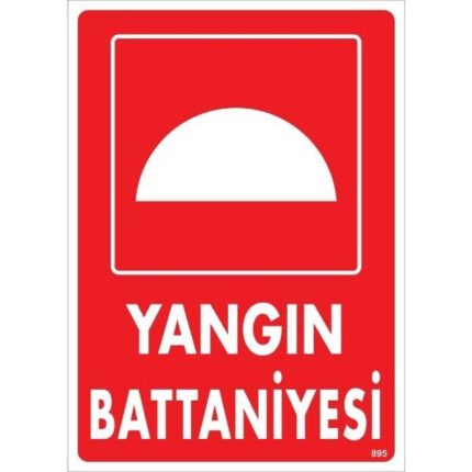 Yangın Battaniyesi Uyarı Levhası