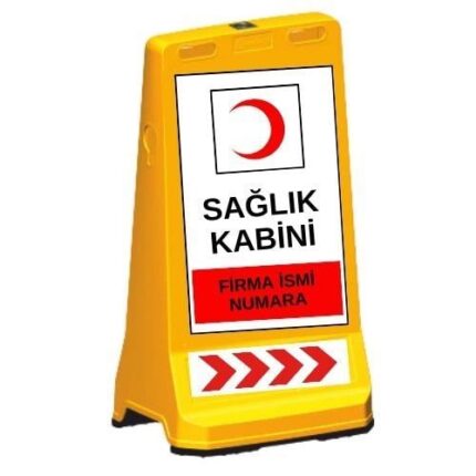 Sarı Sağlık Kabini Reklam Dubası