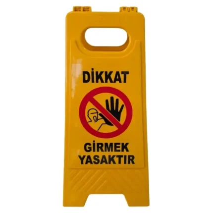 katlanabilir portatif uyarı levhası girmek yasaktır uyarısı