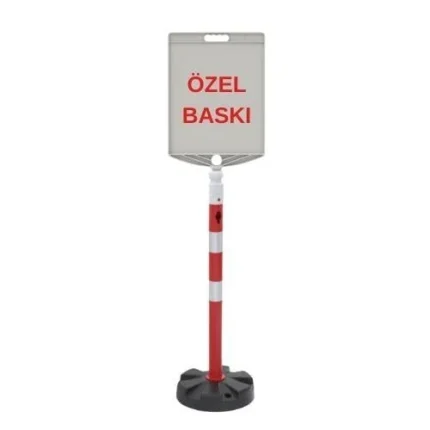 Özel Baskı Plastik Levhalı 100 cm Delinatör Seti