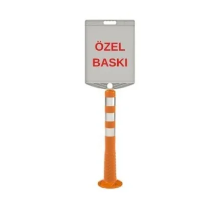 Özel Baskı Plastik Levhalı 75 cm Delinatör Seti