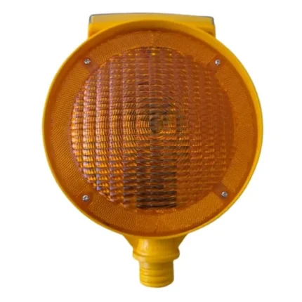 sarı yuvarlak yanıp sönen güneş enerjili lamba evelüx 11814 FL S