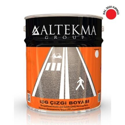 Kırmızı Fabrika Yol Çizgi Boyası 5 Kg