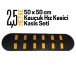 2,5 Metre Kauçuk Hız Kesici Kasis Seti 50x50 cm