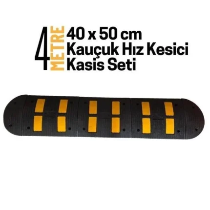 4 Metre Kauçuk Hız Kesici Kasis Seti 40x50 cm