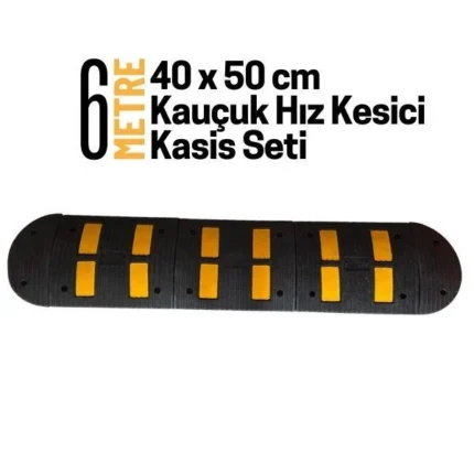 6 Metre Kauçuk Hız Kesici Kasis Seti 40x50 cm