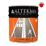 Kırmızı Fabrika Yol Çizgi Boyası 10 Kg