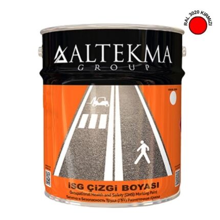 Kırmızı Fabrika Yol Çizgi Boyası 10 Kg