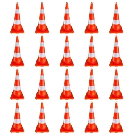 20 Adet 75 cm Ekonomik Trafik Konisi Seti