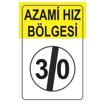 Azami Hız Sınırlaması Sonu Levhası TT-33b
