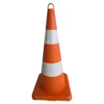 ekonomik yol dubası turuncu 75 cm plastik çift reflektifli