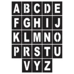 Harf Boyama Şablonu