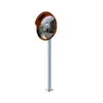 İkili 60 cm Güvenlik Aynası - 3 Metre Galvanizli Direk Set