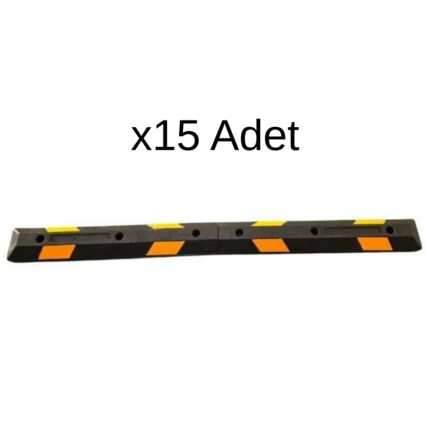 183 cm Kauçuk Araç Stoperi 15'li Set