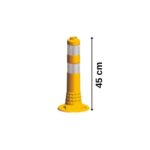 45 cm - Sarı Ekonomik Delinatör, Plastik Duba