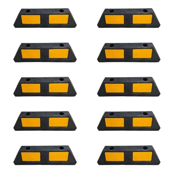 50 cm kauçuk otopark araç stoperi 10lu set 50 cm kauçuk otopark araç stoperi 10lu set