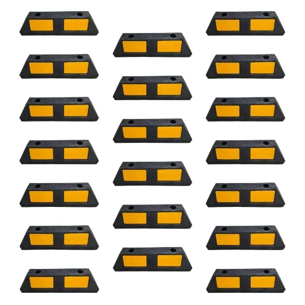 50 cm kauçuk otopark araç stoperi 20li set 50 cm kauçuk otopark araç stoperi 20li set