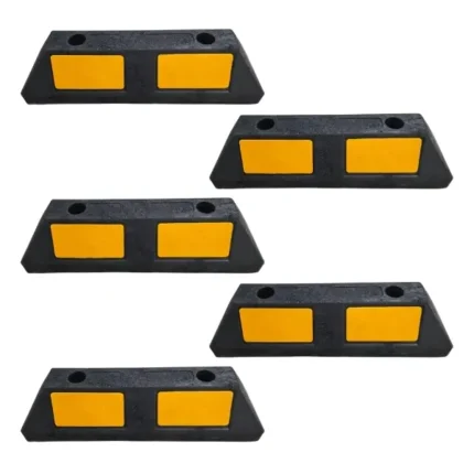 50 cm kauçuk otopark araç stoperi 5li set