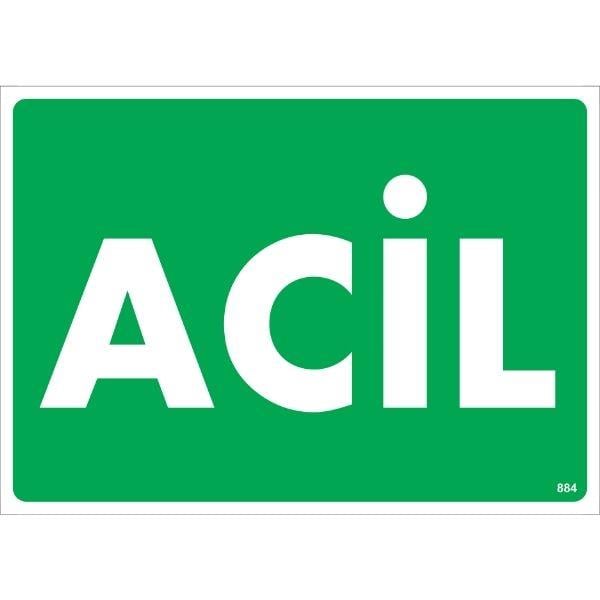 Acil Uyarı Levhası Acil Uyarı Levhası