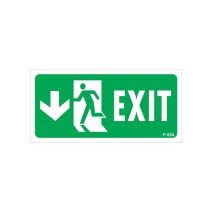 Exıt Uyarı Levhası  Aşağı Ok
