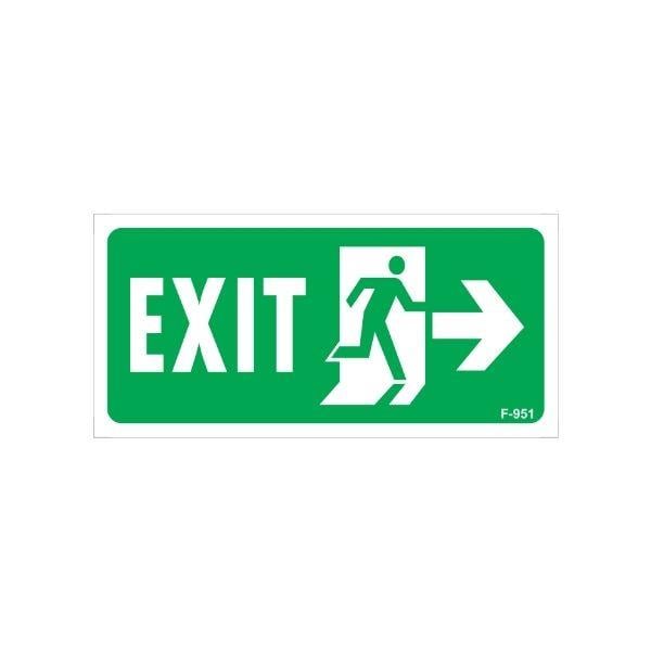 Exıt Uyarı Levhası Sağ Ok Exıt Uyarı Levhası Sağ Ok