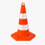 50 cm PVC Trafik Konisi Çift Reflektif