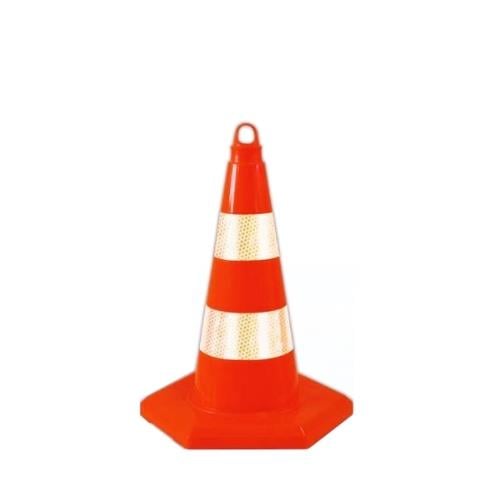 50 cm PVC Trafik Konisi Çift Reflektif 50 cm PVC Trafik Konisi Çift Reflektif