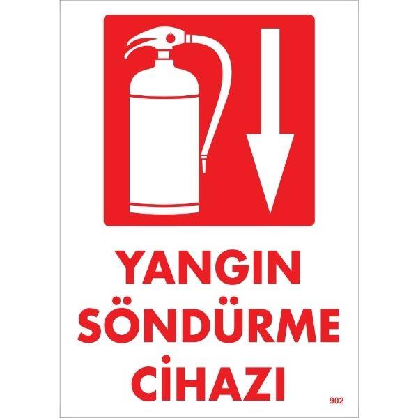 Yangın Söndürme Cihazı Uyarı Levhası Yangın Söndürme Cihazı Uyarı Levhası