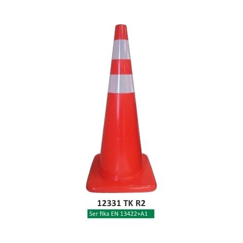 90 cm PVC Trafik Konisi Çift Reflektifli 90 cm PVC Trafik Konisi Çift Reflektifli
