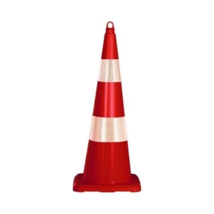 90 cm TPE Ekonomik Trafik Konisi Çift Reflektifli