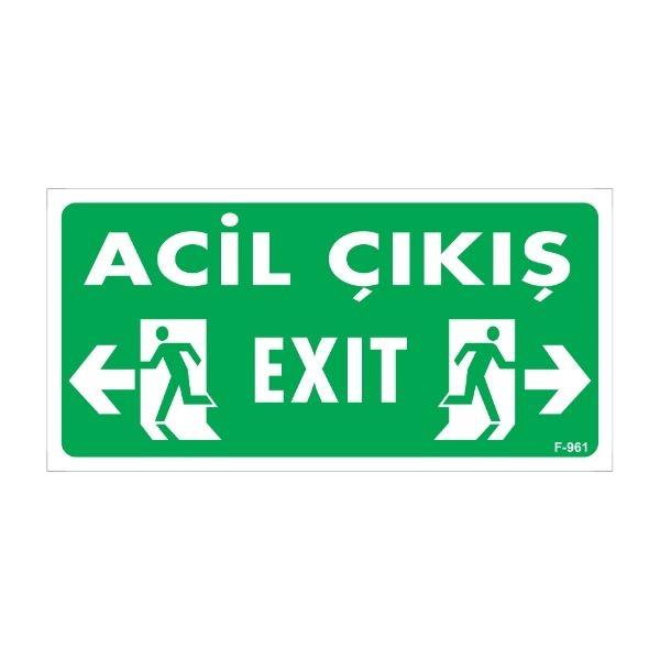 Acil Çıkış Yönlendirme Uyarı Levhası Acil Çıkış Yönlendirme Uyarı Levhası