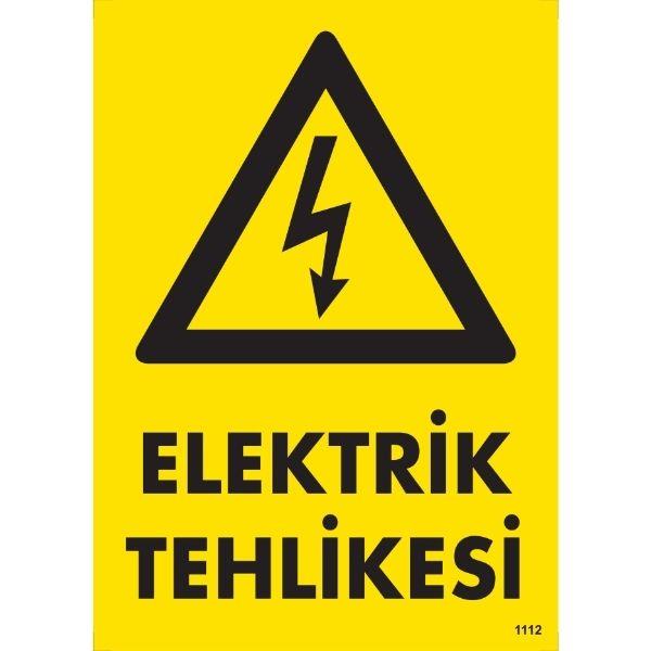 Elektrik Tehlikesi Uyarı Levhası Elektrik Tehlikesi Uyarı Levhası