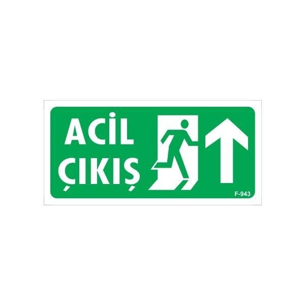 Acil Çıkış Uyarı Levhası Yukarı Ok Acil Çıkış Uyarı Levhası Yukarı Ok