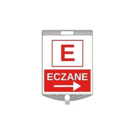 Dikdörtgen Eczane Levhası Çift Yön